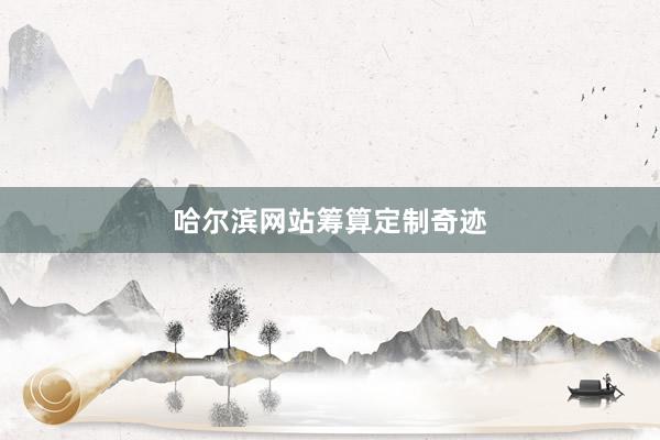 哈尔滨网站筹算定制奇迹