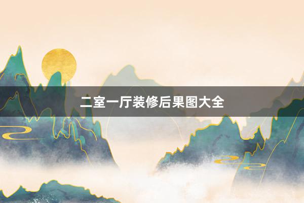 二室一厅装修后果图大全