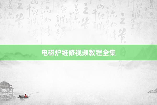 电磁炉维修视频教程全集