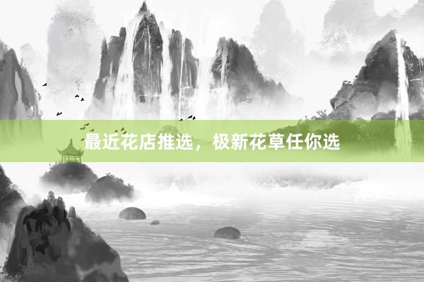 最近花店推选，极新花草任你选